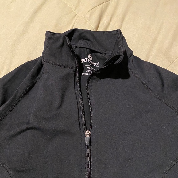 Women’s Black Nylon/Spandex Athletic jacket, size L - Picture 3 of 4